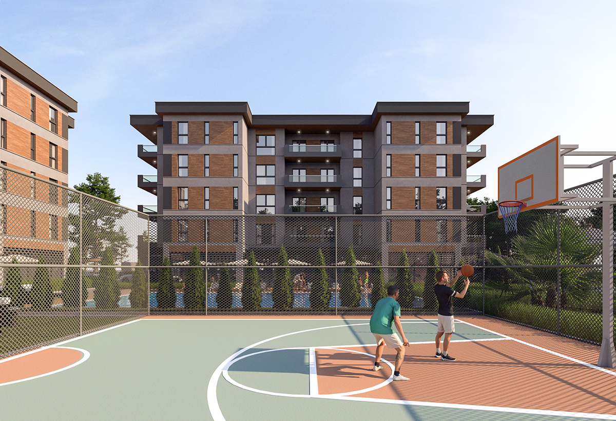 Muğla Akçakoca 3D render